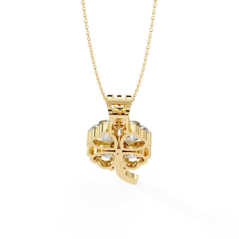 Heart Moissanite Pendant Necklace For Women - Image 3