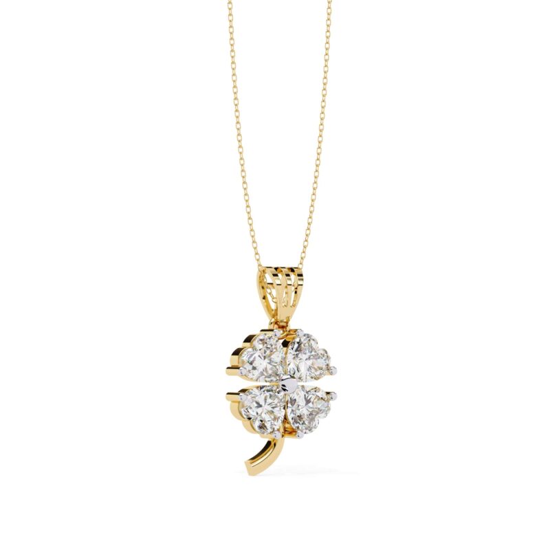 Heart Moissanite Pendant Necklace For Women - Image 9
