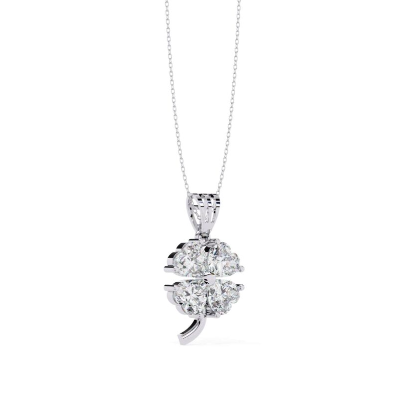 Heart Moissanite Pendant Necklace For Women - Image 10