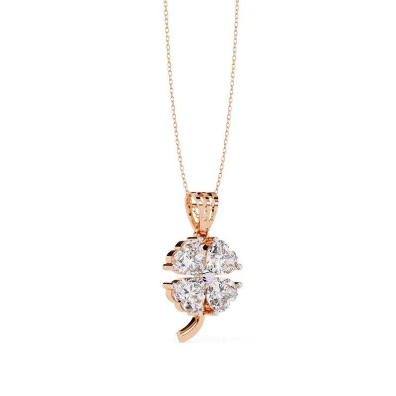 Heart Moissanite Pendant Necklace For Women - Image 11