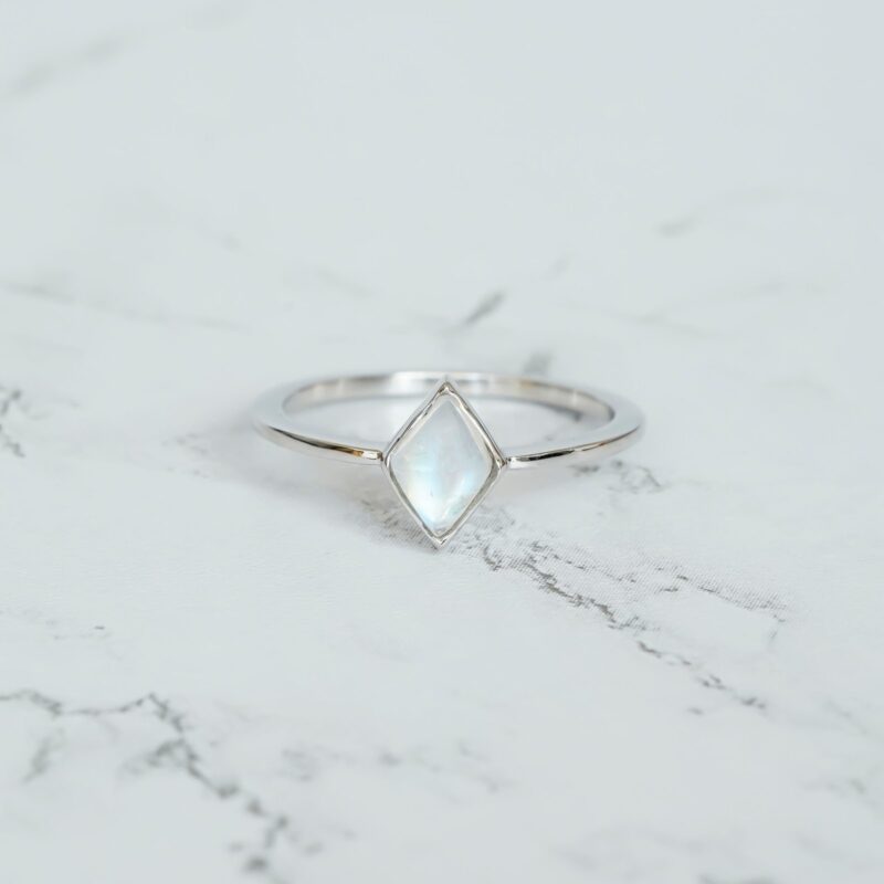 Marquise Cut Moonstone Engagement Ring for Women