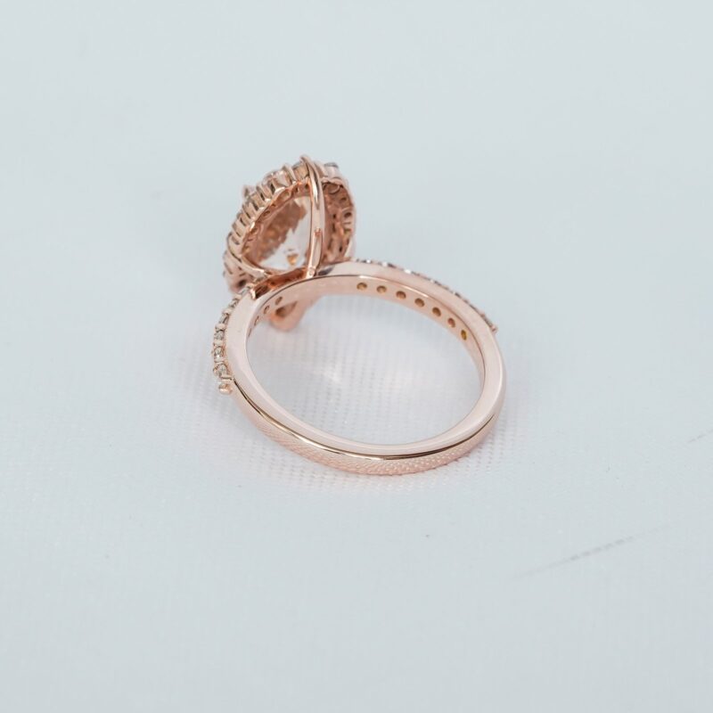 Oval Morganite Ring for Women - Image 4