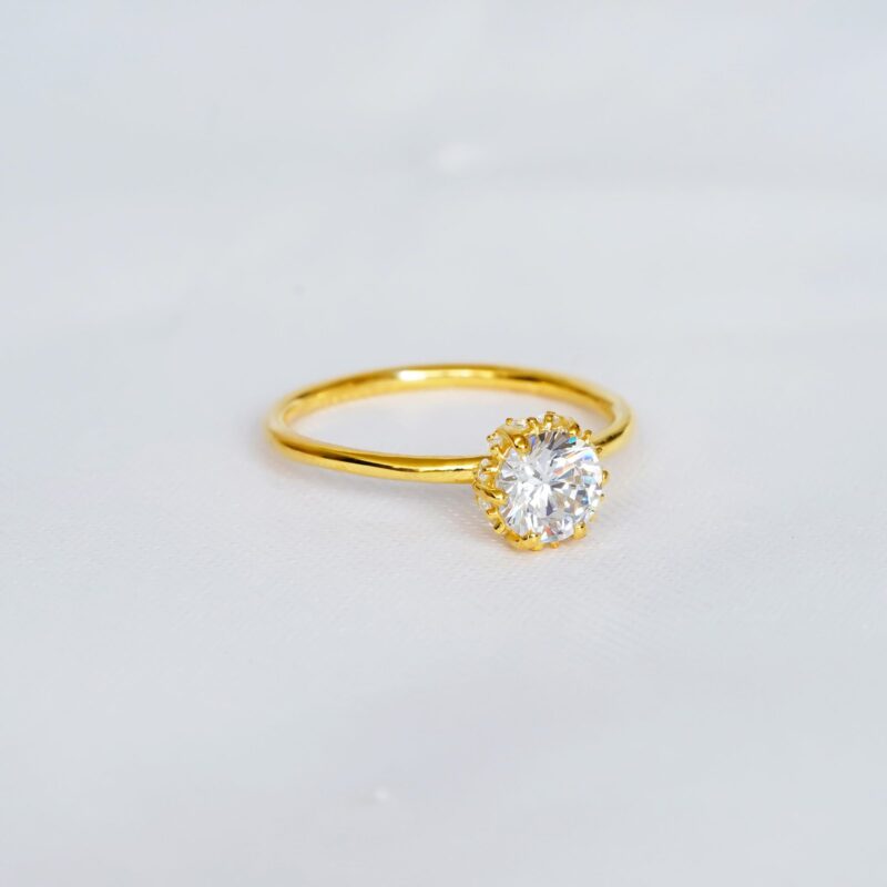 Round Moissanite Ring for Women - Image 3