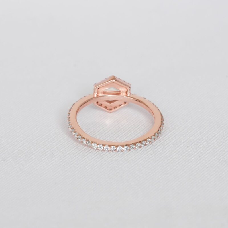 Hexagone Moonstone Ring for Women - Image 4
