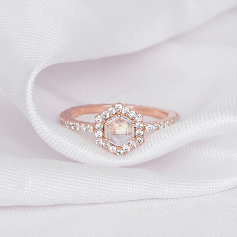 Moonstone Engagement Ring for Women - Image 2