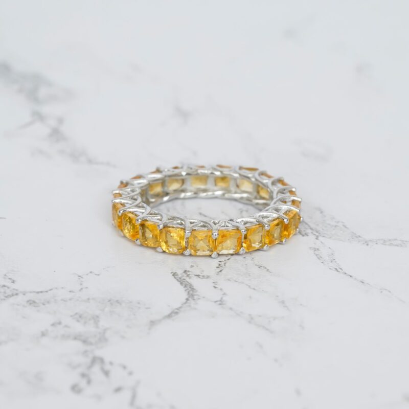 Citrine Wedding Band For Women