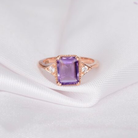 Amethyst Engagement Ring for Women
