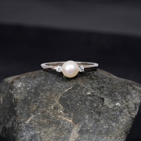 Pearl Engagement Ring for Women