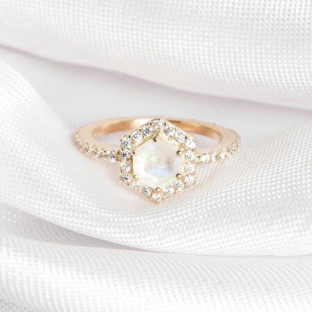 Moonstone Engagement Ring for Women