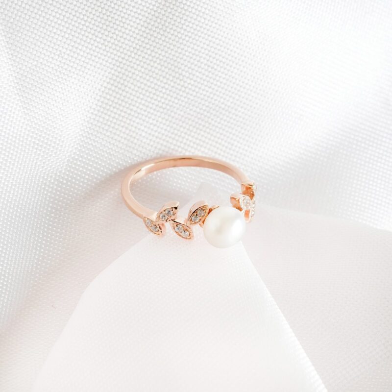 Pearl Engagement Ring for Women - Image 3