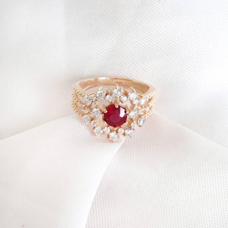 Ruby Engagement Ring for Women