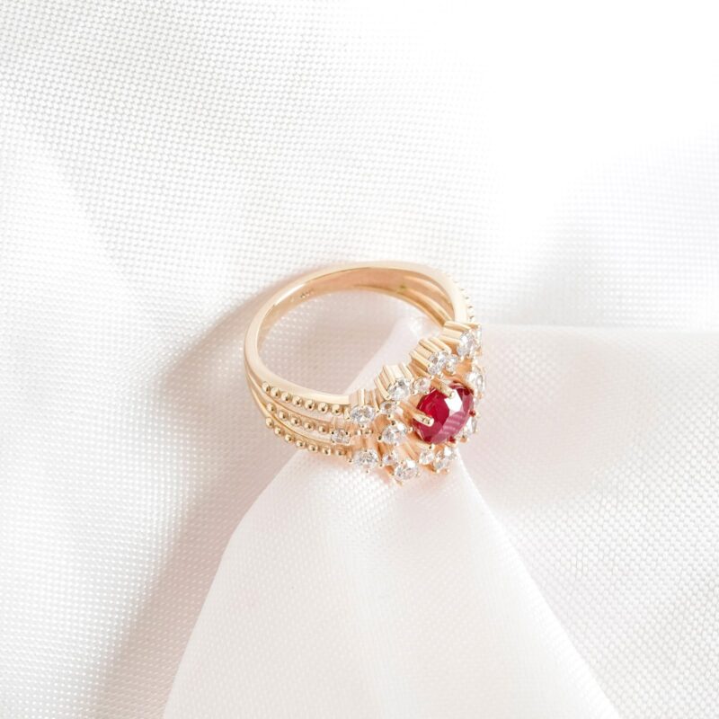 Ruby Engagement Ring for Women - Image 3