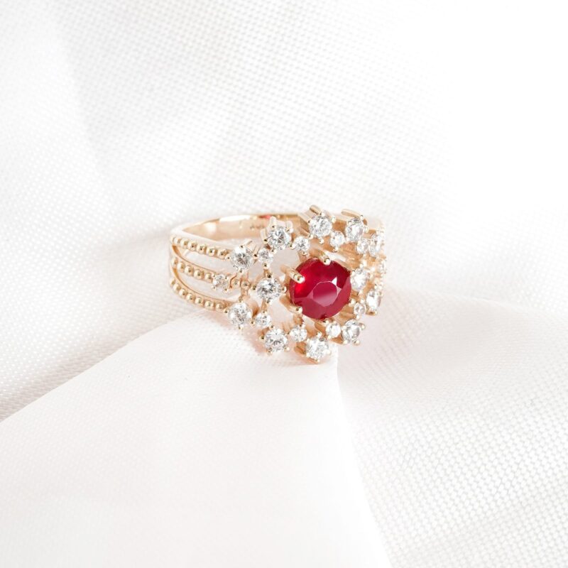 Ruby Engagement Ring for Women - Image 4