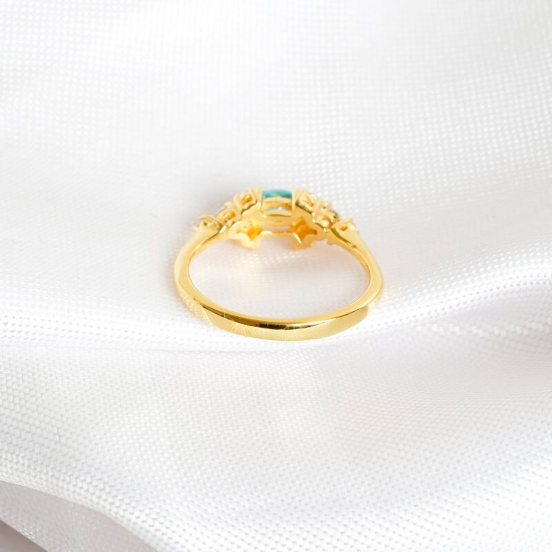 Blue topaz Engagement Ring for Women - Image 5