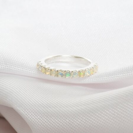 Opal Wedding Band For Women