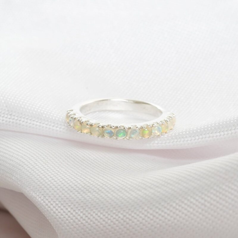 Opal Wedding Band For Women