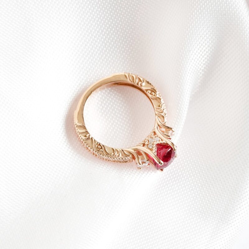 Ruby Engagement Ring for Women - Image 4