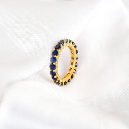 Blue Sapphire Wedding Band For Women