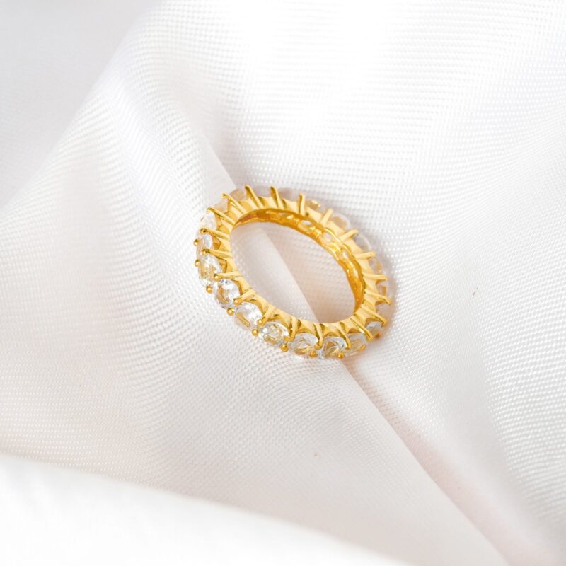 Aquamarine Wedding Band For Women