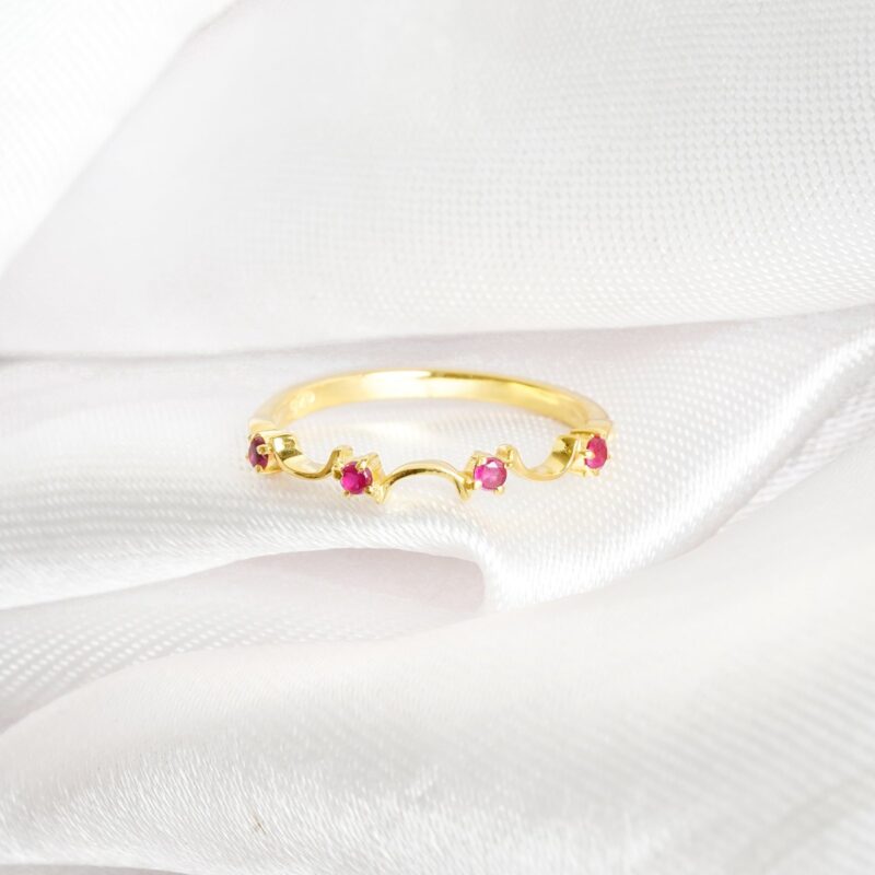 Ruby Wedding Band For Women