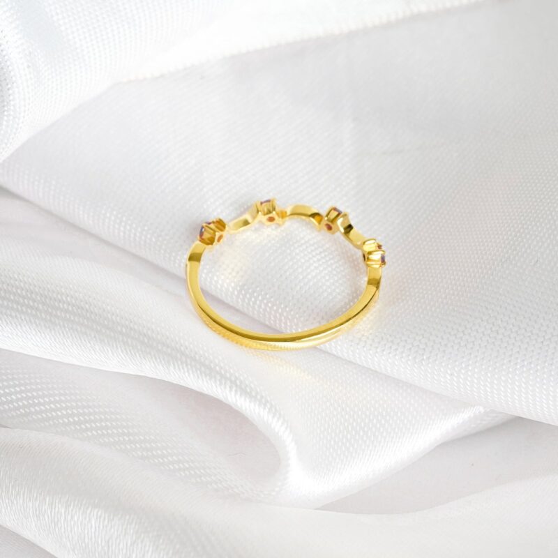 Ruby Wedding Band For Women - Image 2