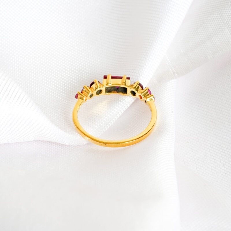Ruby Wedding Band For Women - Image 5