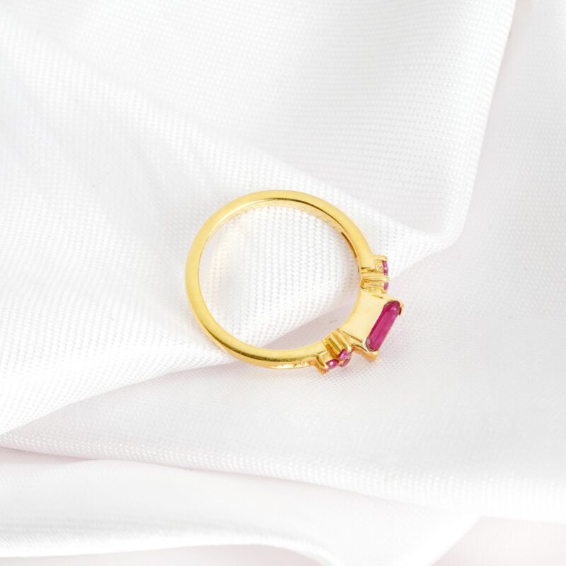 Ruby Wedding Band For Women - Image 4