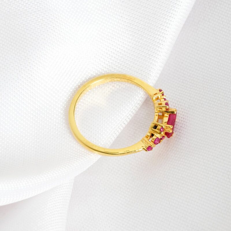 Ruby Wedding Band For Women - Image 4