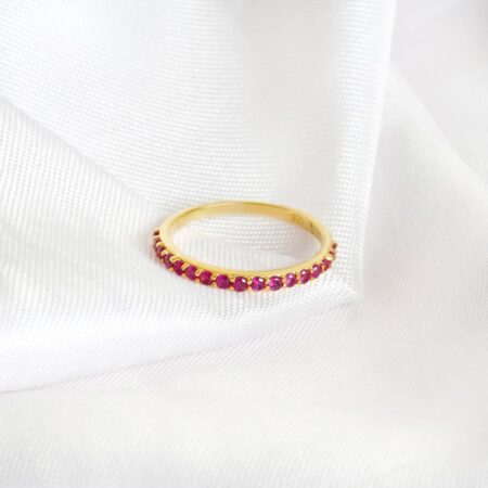 Ruby Wedding Band For Women