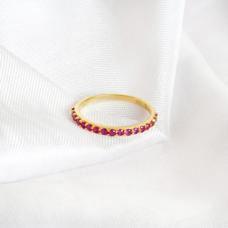 Ruby Wedding Band For Women