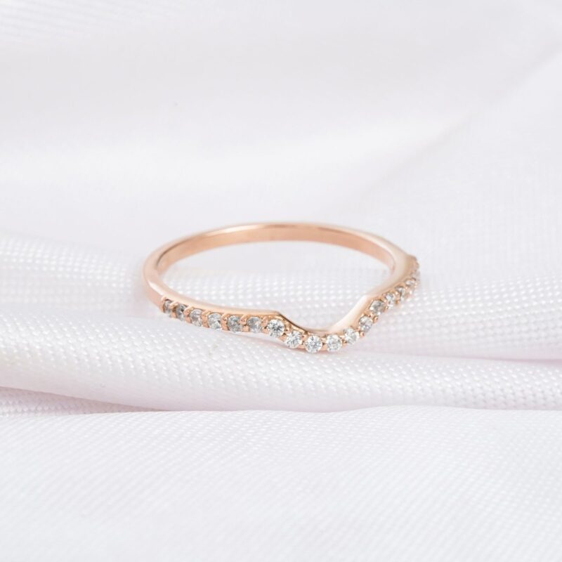 Diamond Wedding Band For Women - Image 3