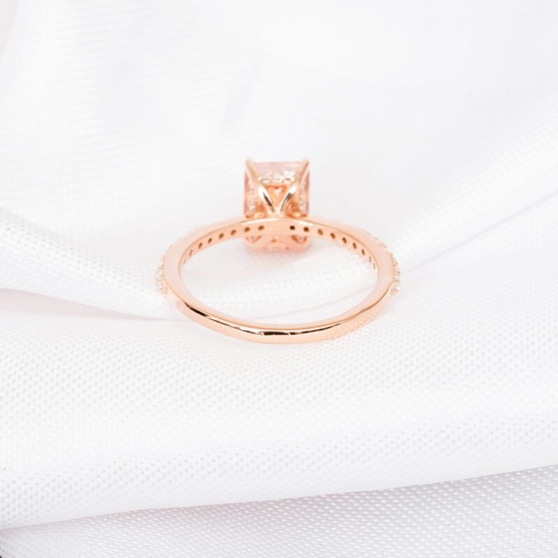 Radiant Cut Citrine Engagement Ring for Women - Image 5