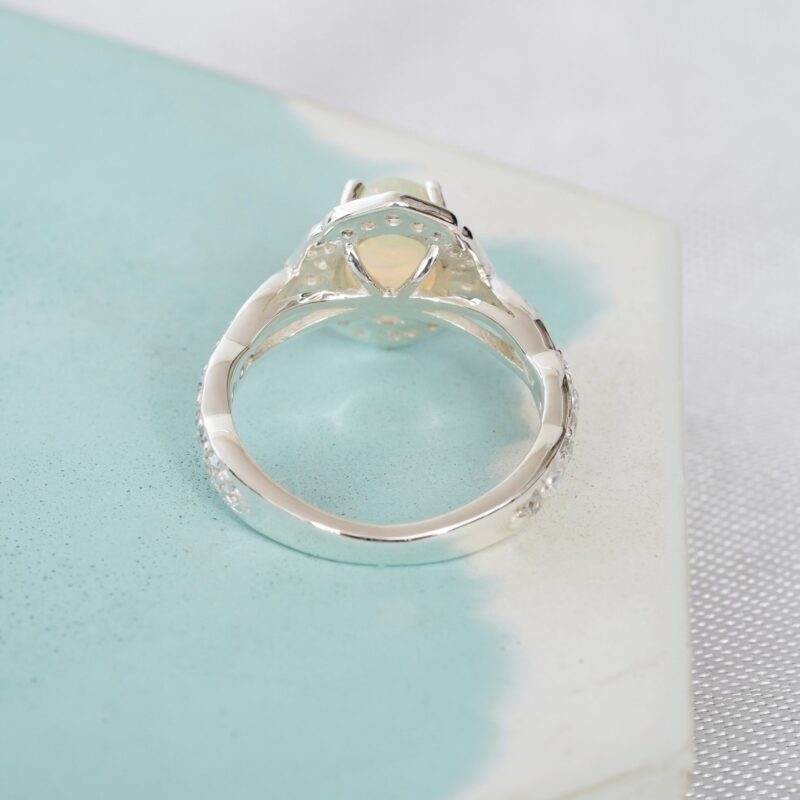 Oval Opal Ring for Women - Image 4