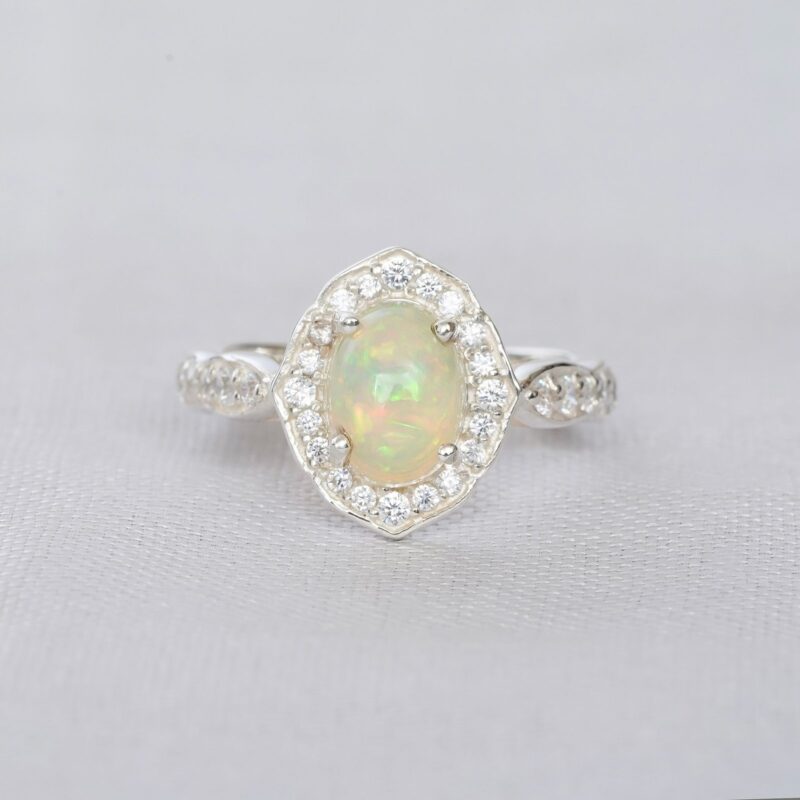 Oval Opal Ring for Women - Image 5