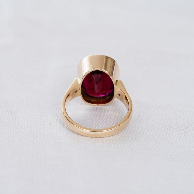 Oval Garnet Ring for Women - Image 4