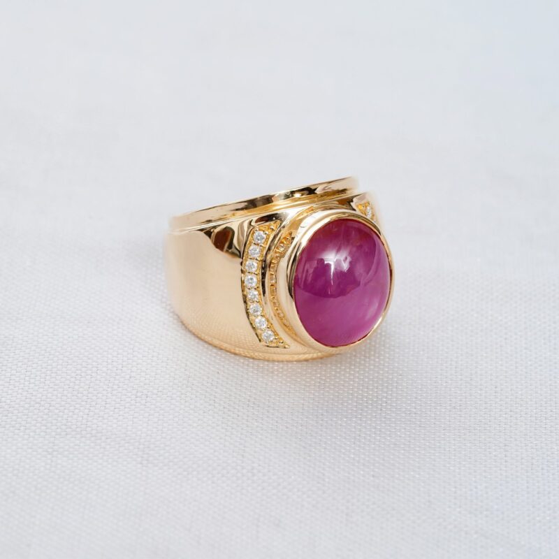 Oval Ruby Ring for Women - Image 3