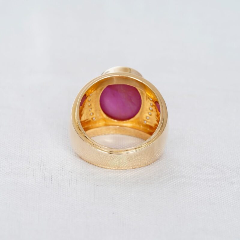 Oval Ruby Ring for Women - Image 4