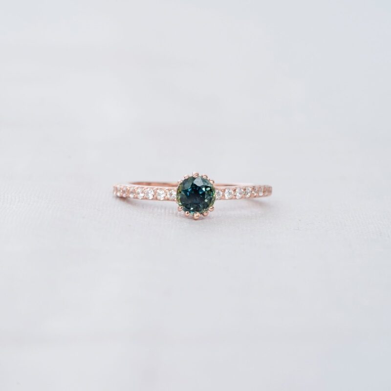 Alexandrite Engagement Ring Set For Women - Image 5