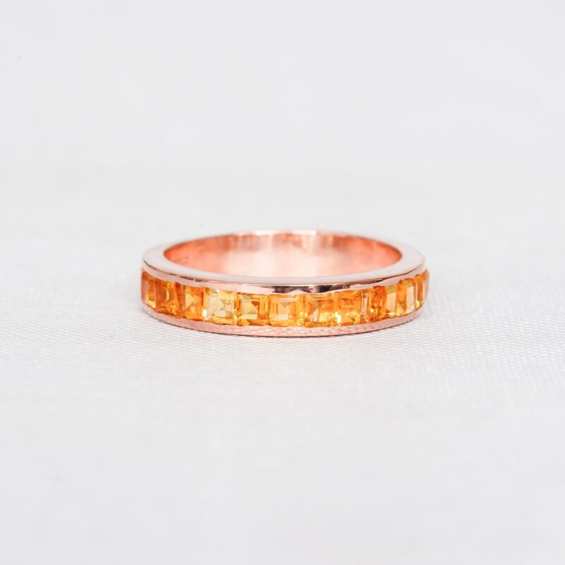 Citrine Wedding Band For Women - Image 2