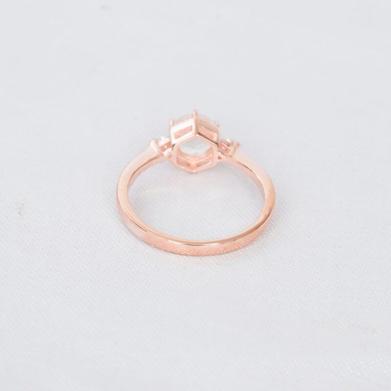 Round Moonstone Ring for Women - Image 4