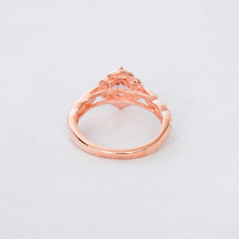 Morganite Engagement Ring for Women - Image 4