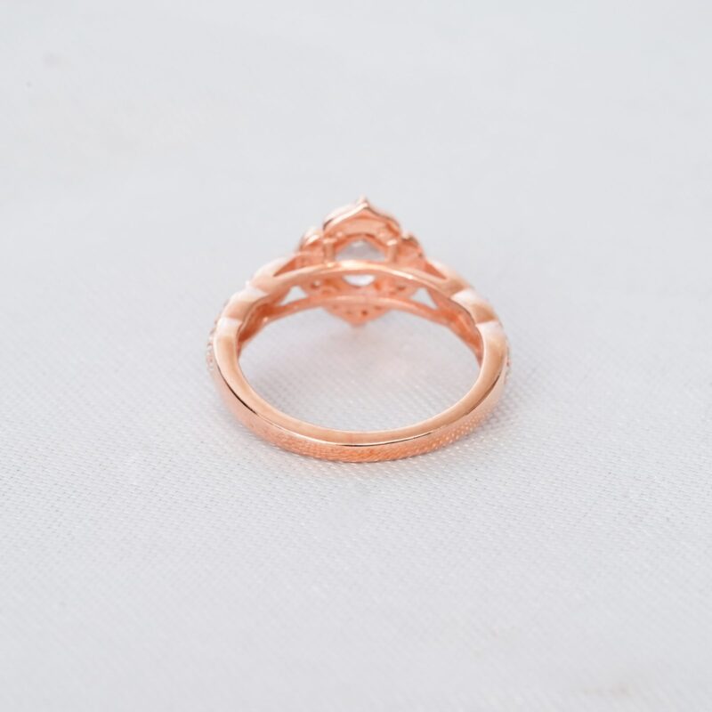 Morganite Engagement Ring for Women - Image 9