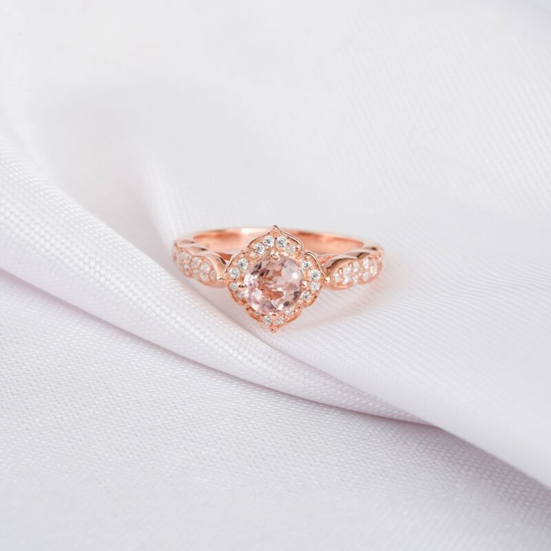 Morganite Engagement Ring for Women - Image 2