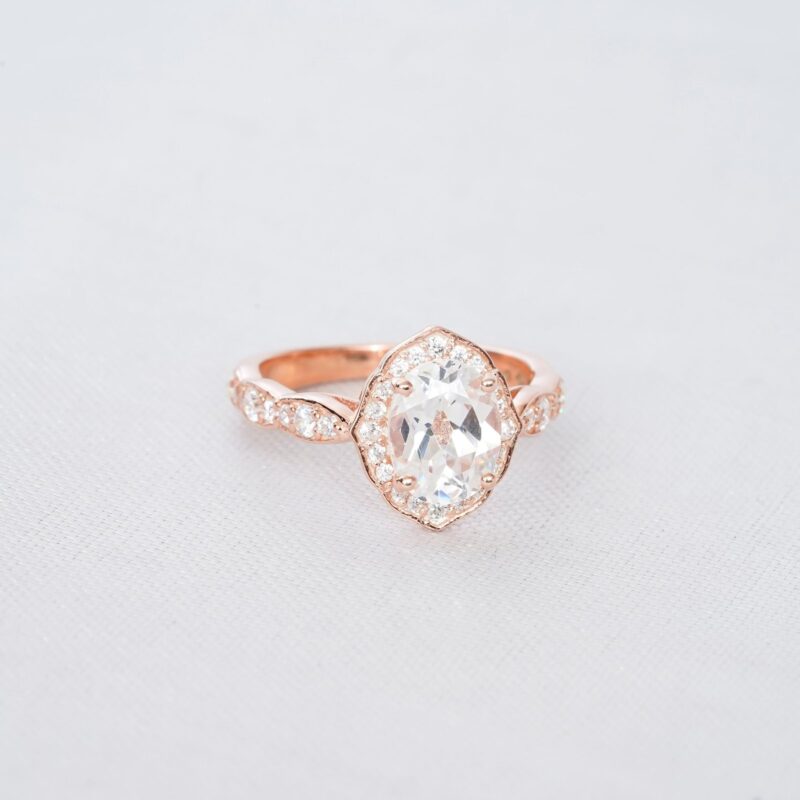 Moissanite Engagement Ring Set For Women - Image 4