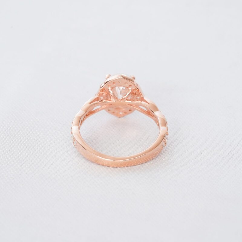 Moissanite Engagement Ring Set For Women - Image 5