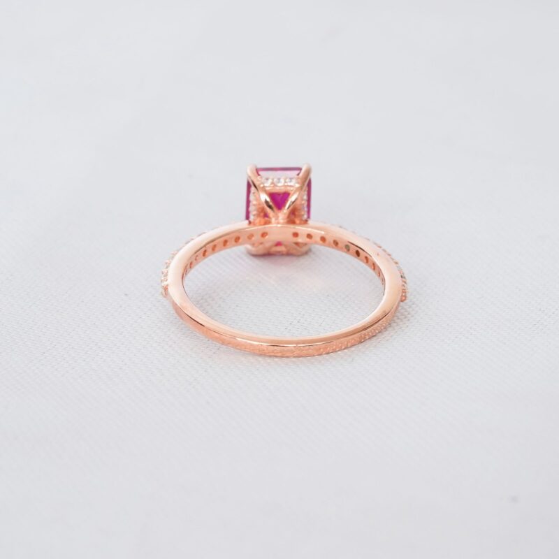 Ruby Engagement Ring Set For Women - Image 6