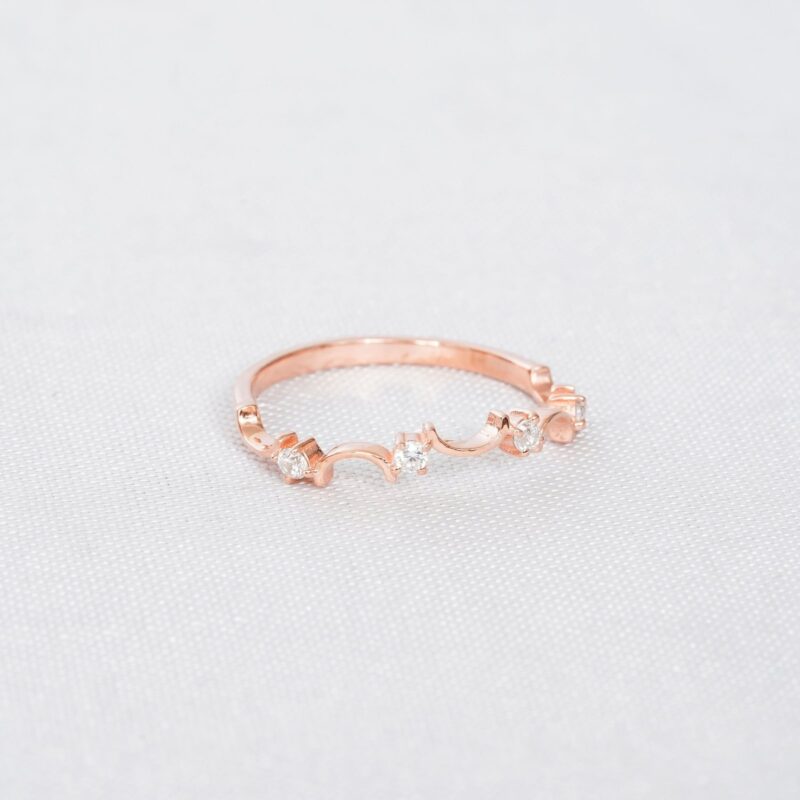 Diamond Wedding Band For Women - Image 3