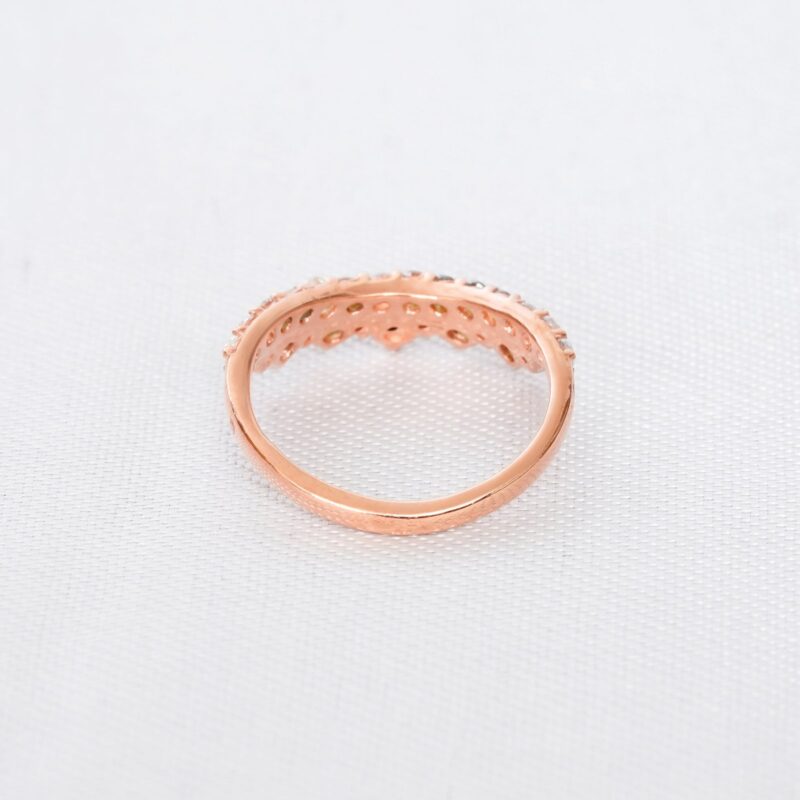 Black Onyx & Diamond Wedding Band For Women - Image 5