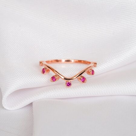 Ruby Wedding Band For Women