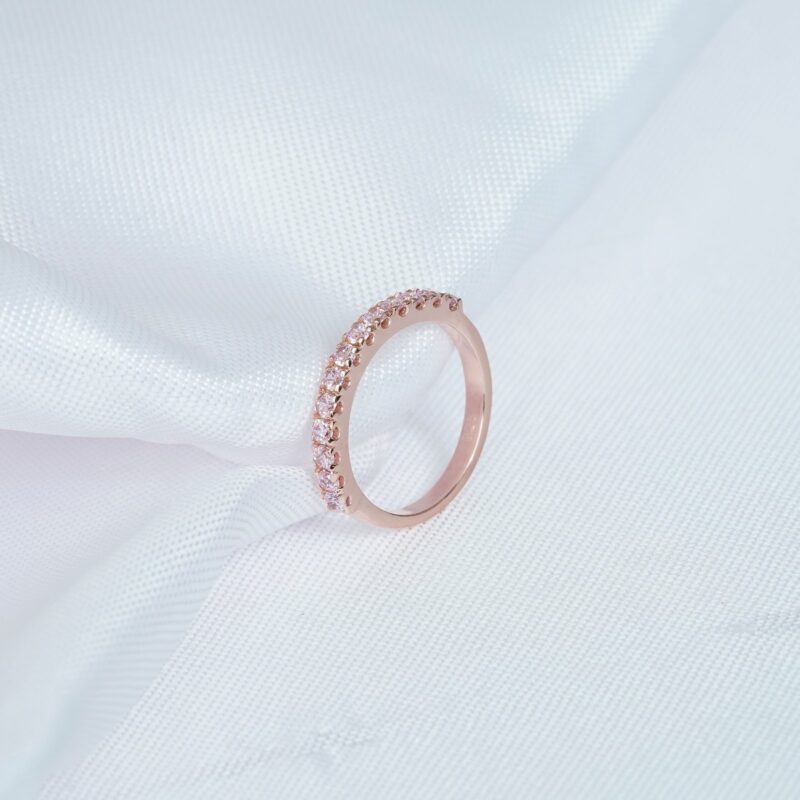 Morganite Wedding Band For Women - Image 3